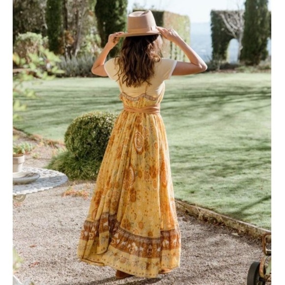SPELL Mystic Strappy Maxi Dress / Sunflower - Picture 9 of 14